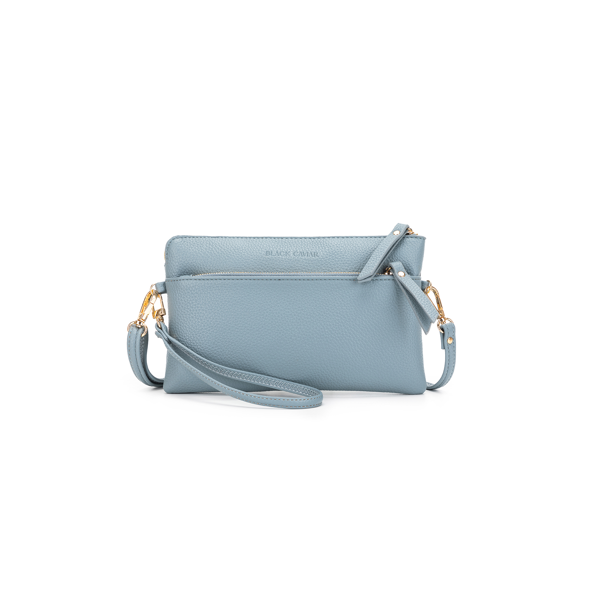 Jessie Ocean Breeze Blue Crossbody/Clutch for wholesale by BLACK CAVIAR DESIGNS