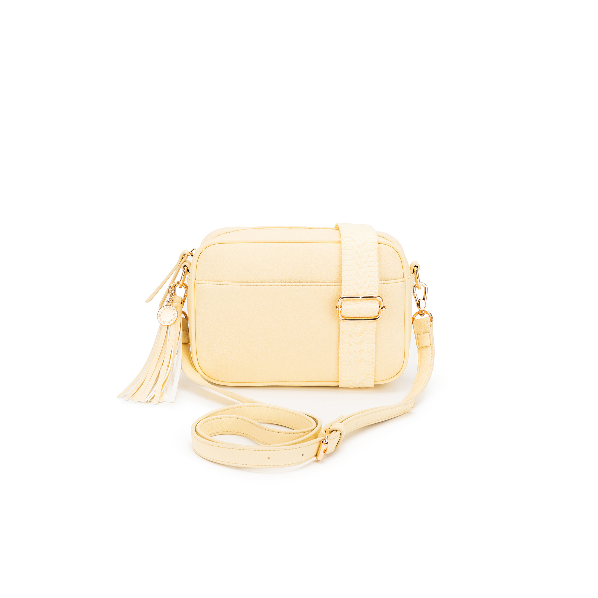 Indie Yellow Chiffon Crossbody Bag for wholesale by BLACK CAVIAR DESIGNS