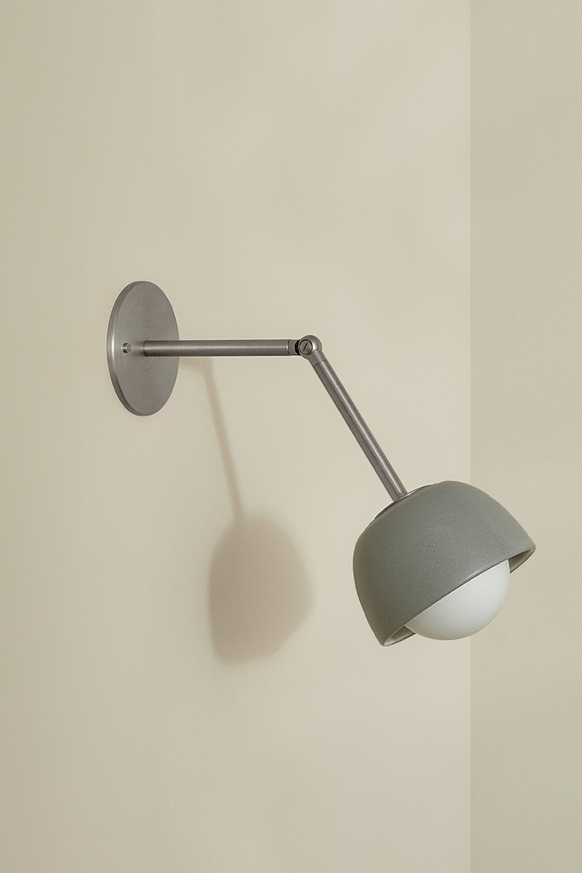 Terra 0 Long Wall Light Fog, Brushed Nickel, IP44