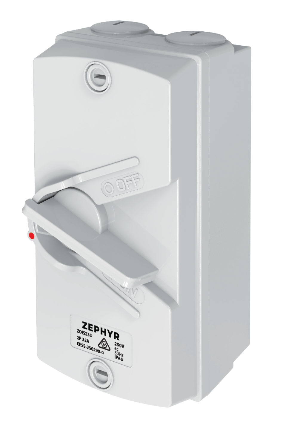 Isolator Switch 35A 2P 250V - Grey