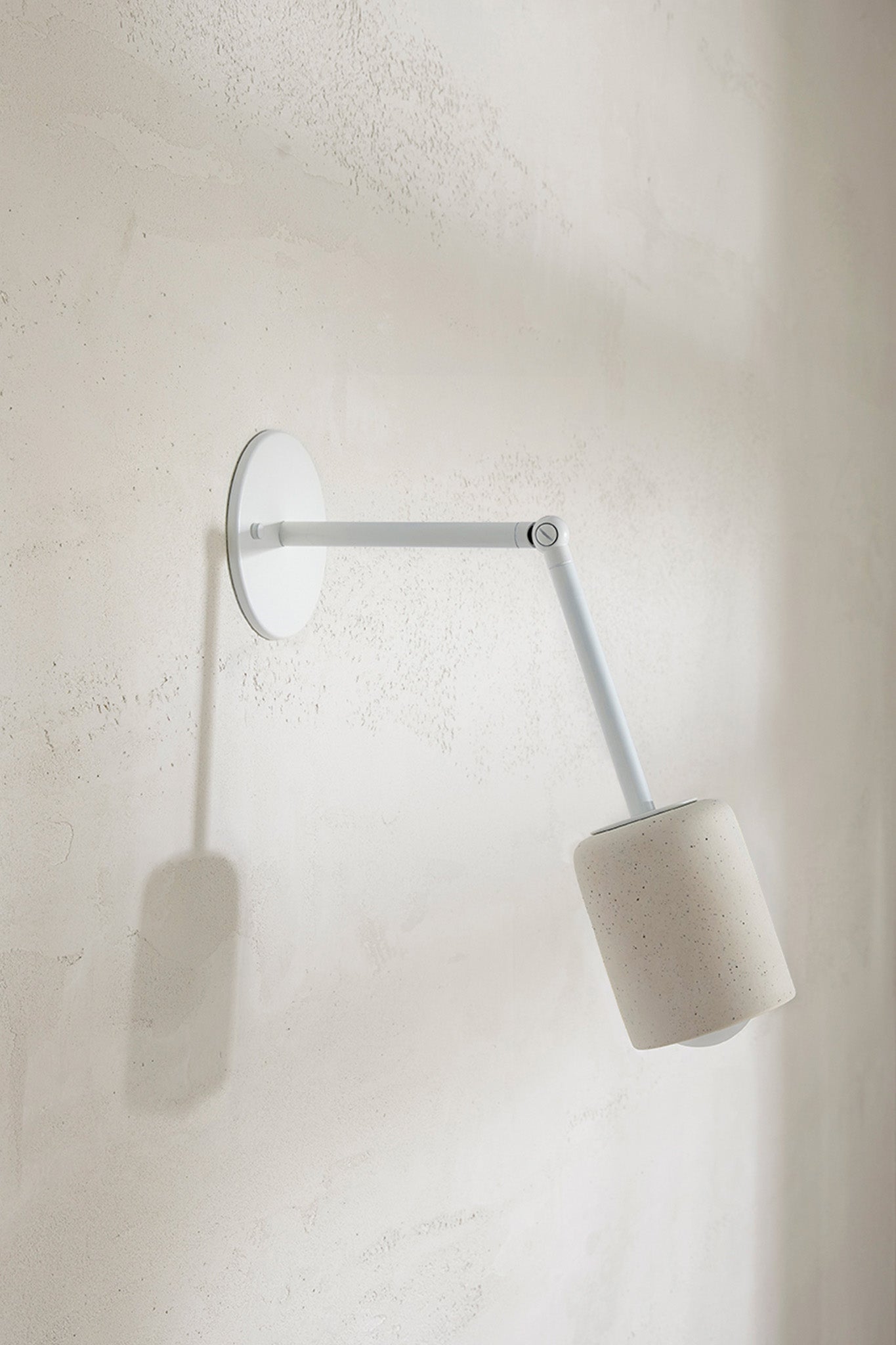 Terra 1 Long Wall Light Vanilla Bean, White Satin, IP44
