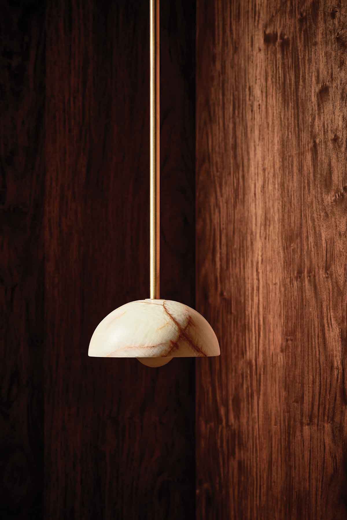 Aurelia Pendant Jade Onyx & Brass