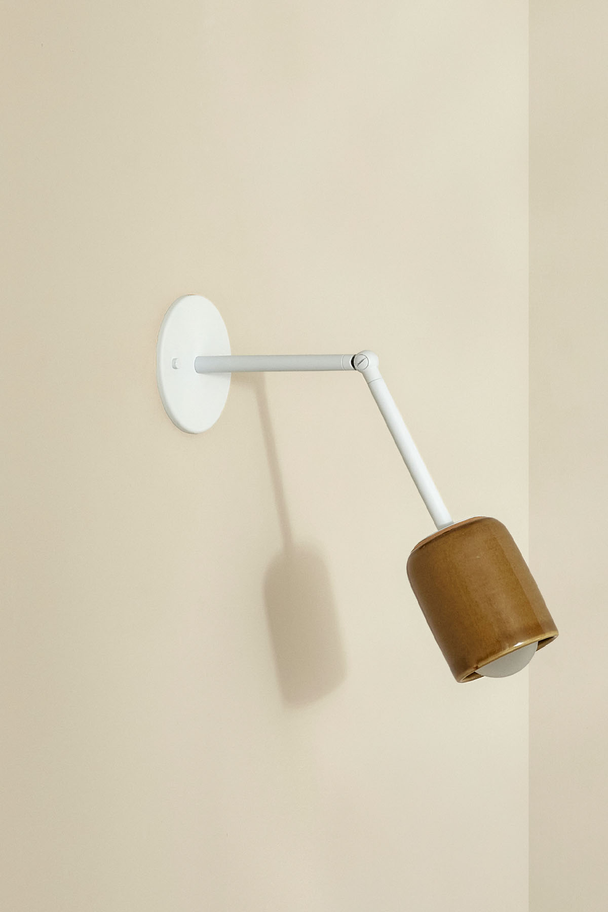 Terra 1 Long Wall Light Chartreuse, White Satin, IP44