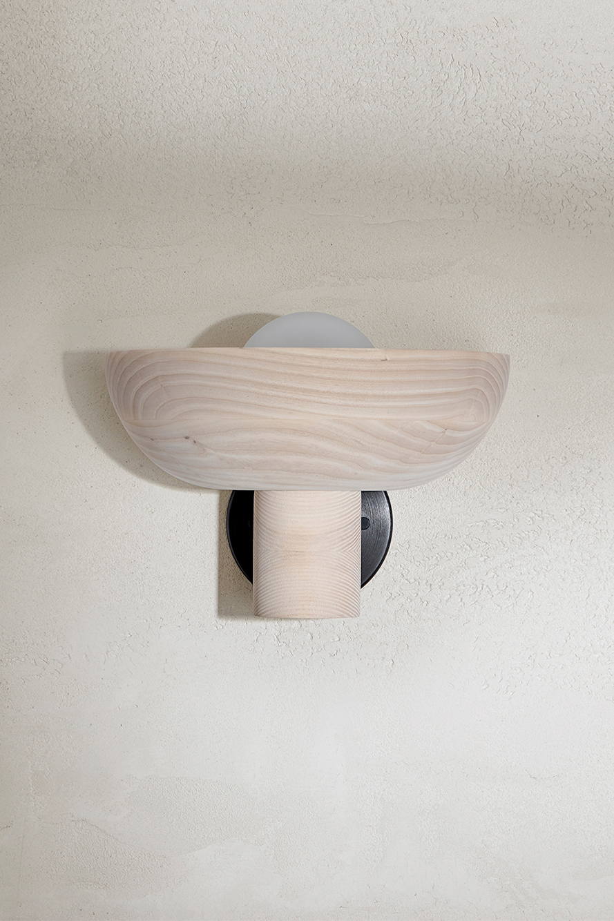 Selene Uplight Large Bleached Ash & Brushed Black