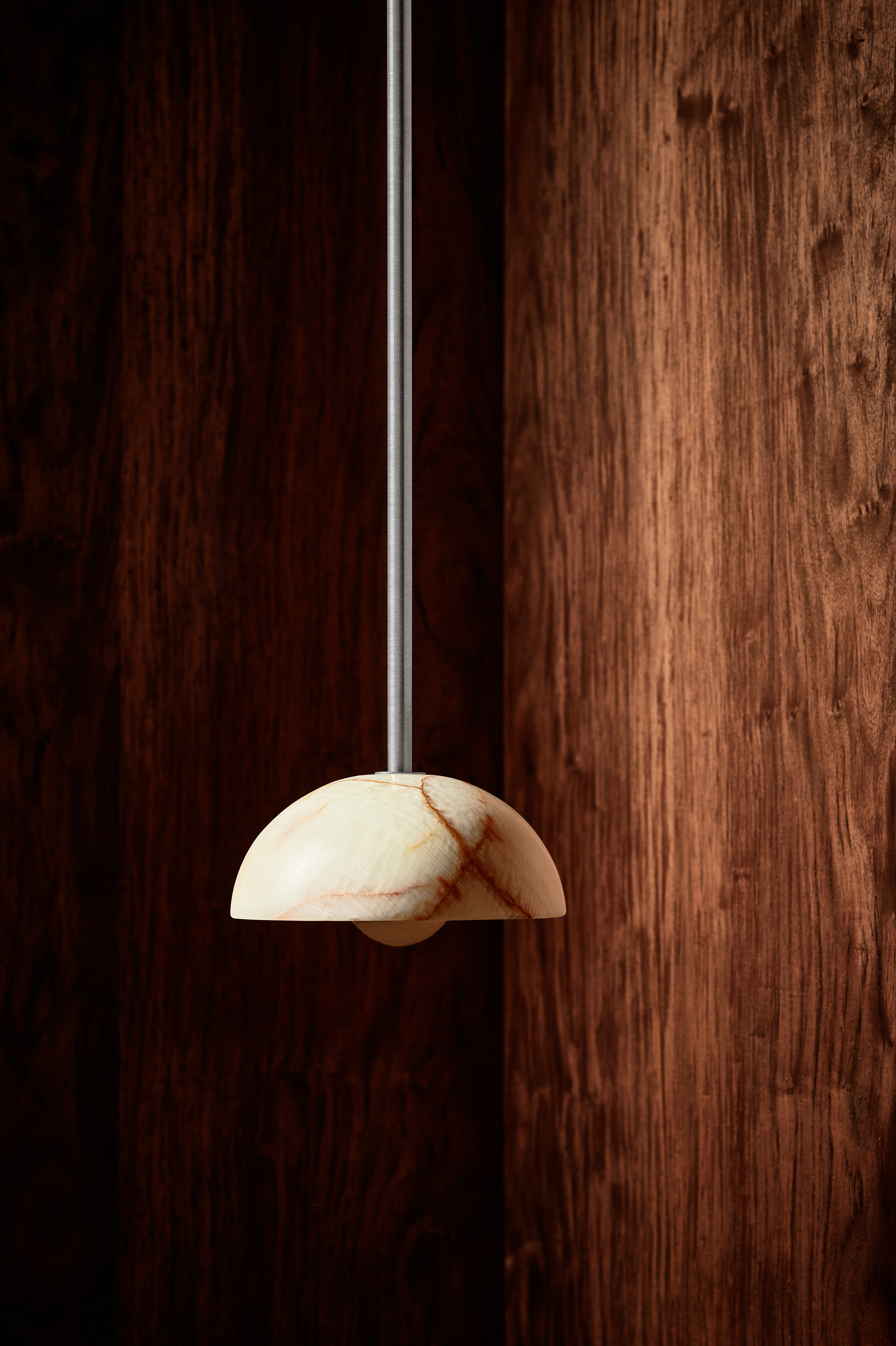 Aurelia Pendant Jade Onyx & Brushed Nickel