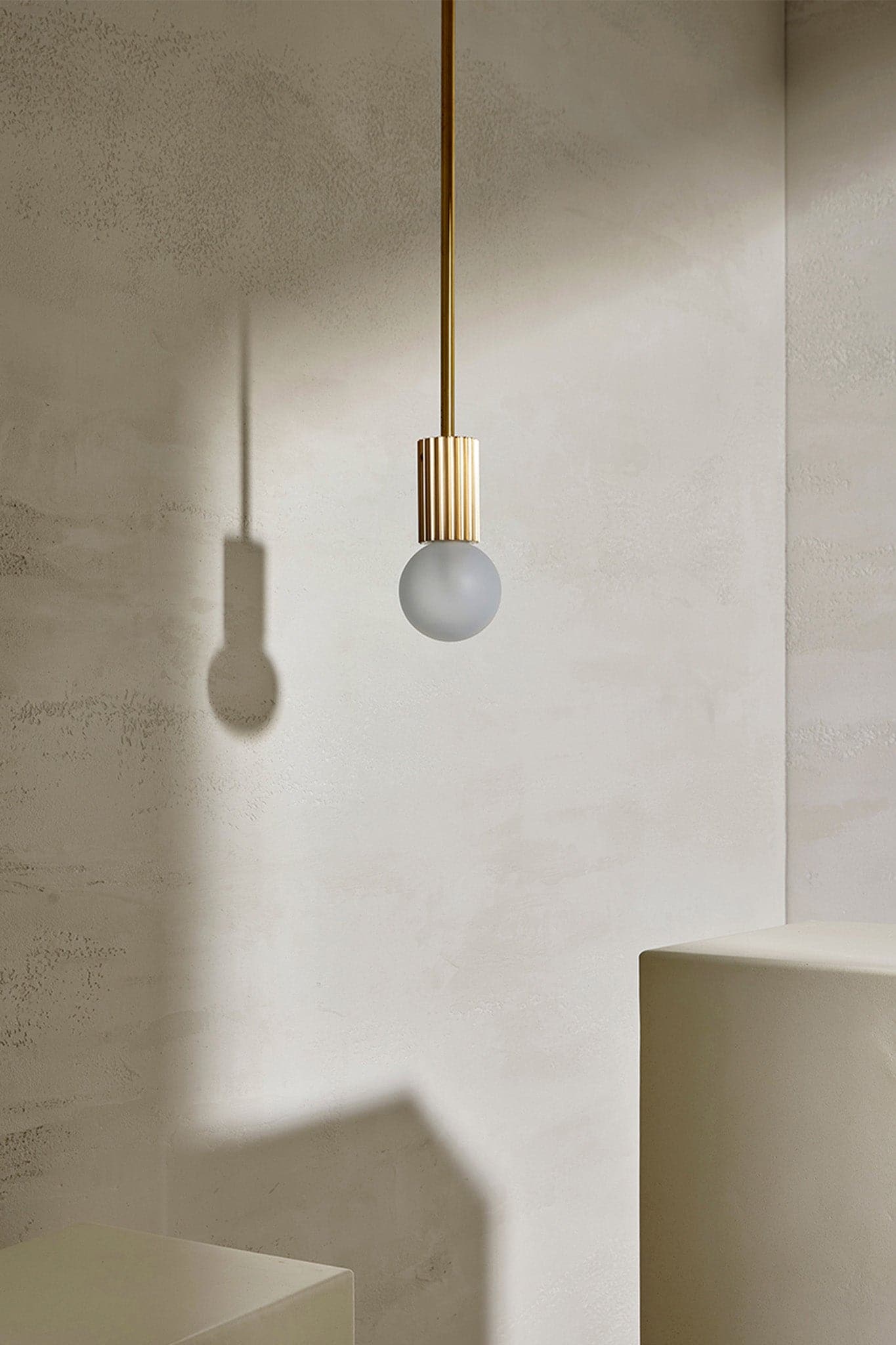 Attalos Pendant Light 95 Brushed Brass