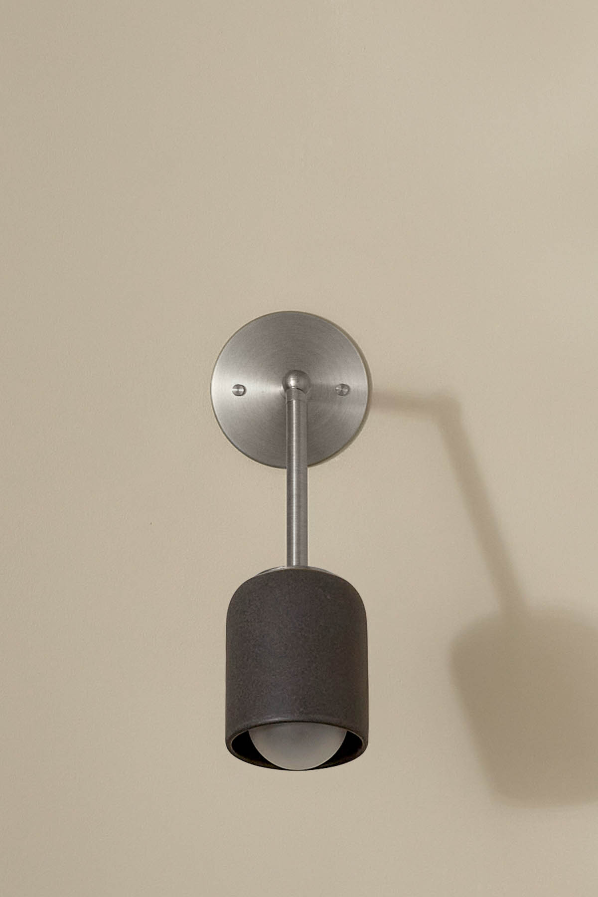 Terra 1 Long Wall Light Lead, Brushed Nickel, IP44