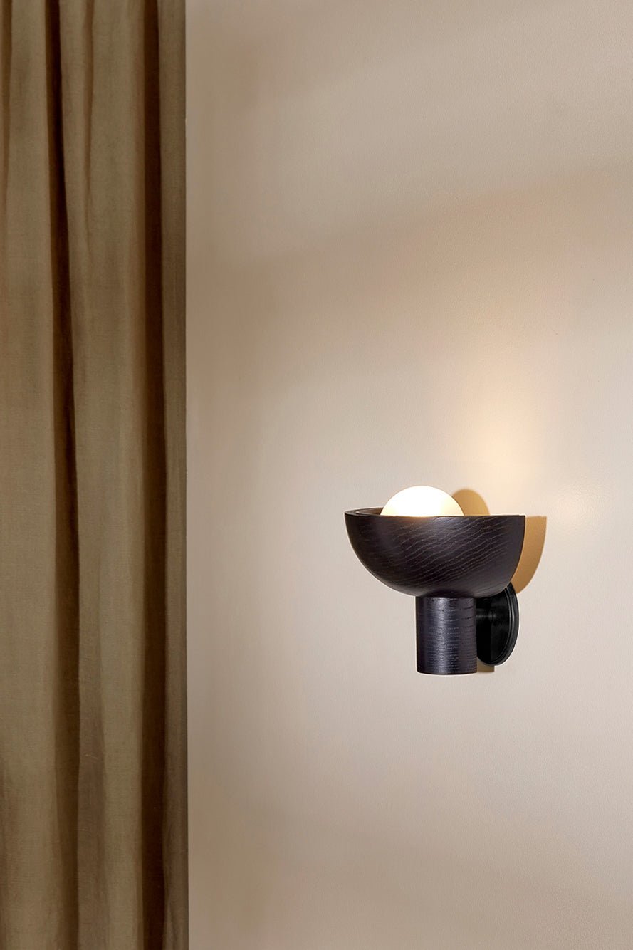 Selene Uplight - Small, Blackened Ash, Brushed Black