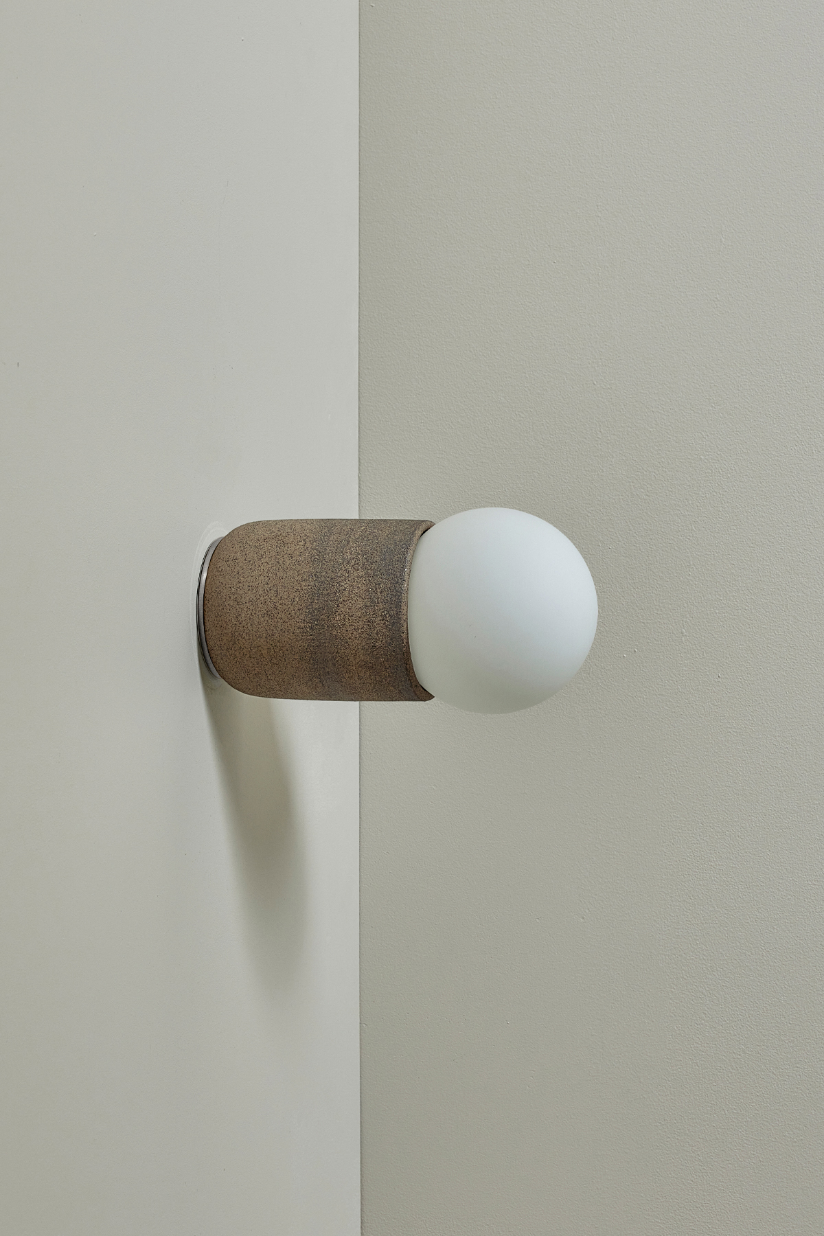 Terra 1 Surface Sconce Clay, Brushed Nickel