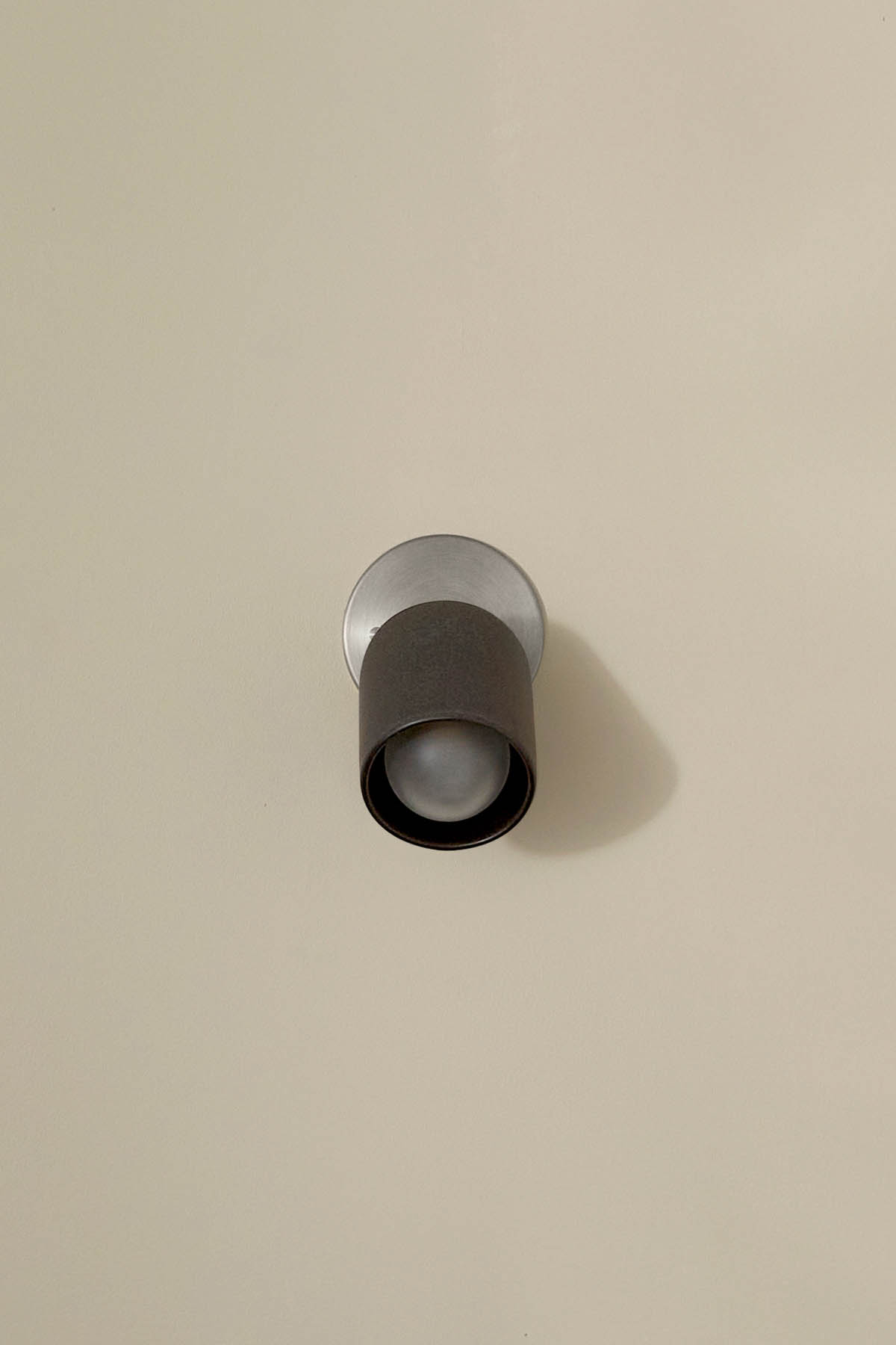 Terra 1 Short Surface Sconce Lead, Brushed Nickel, IP44